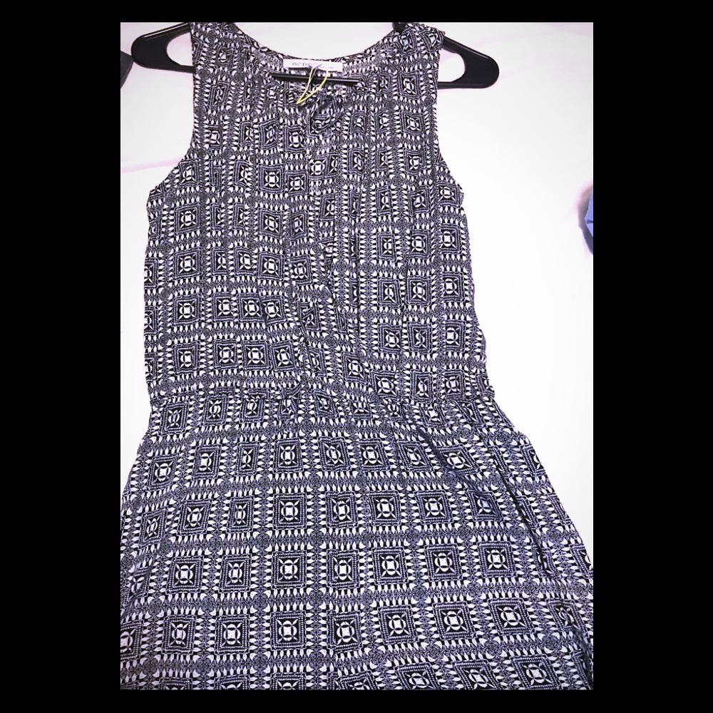 BCBG new with tags black and white romper